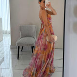 Giselle | Lummav Maxi-kleit Lillemustriga