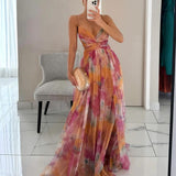 Giselle | Lummav Maxi-kleit Lillemustriga
